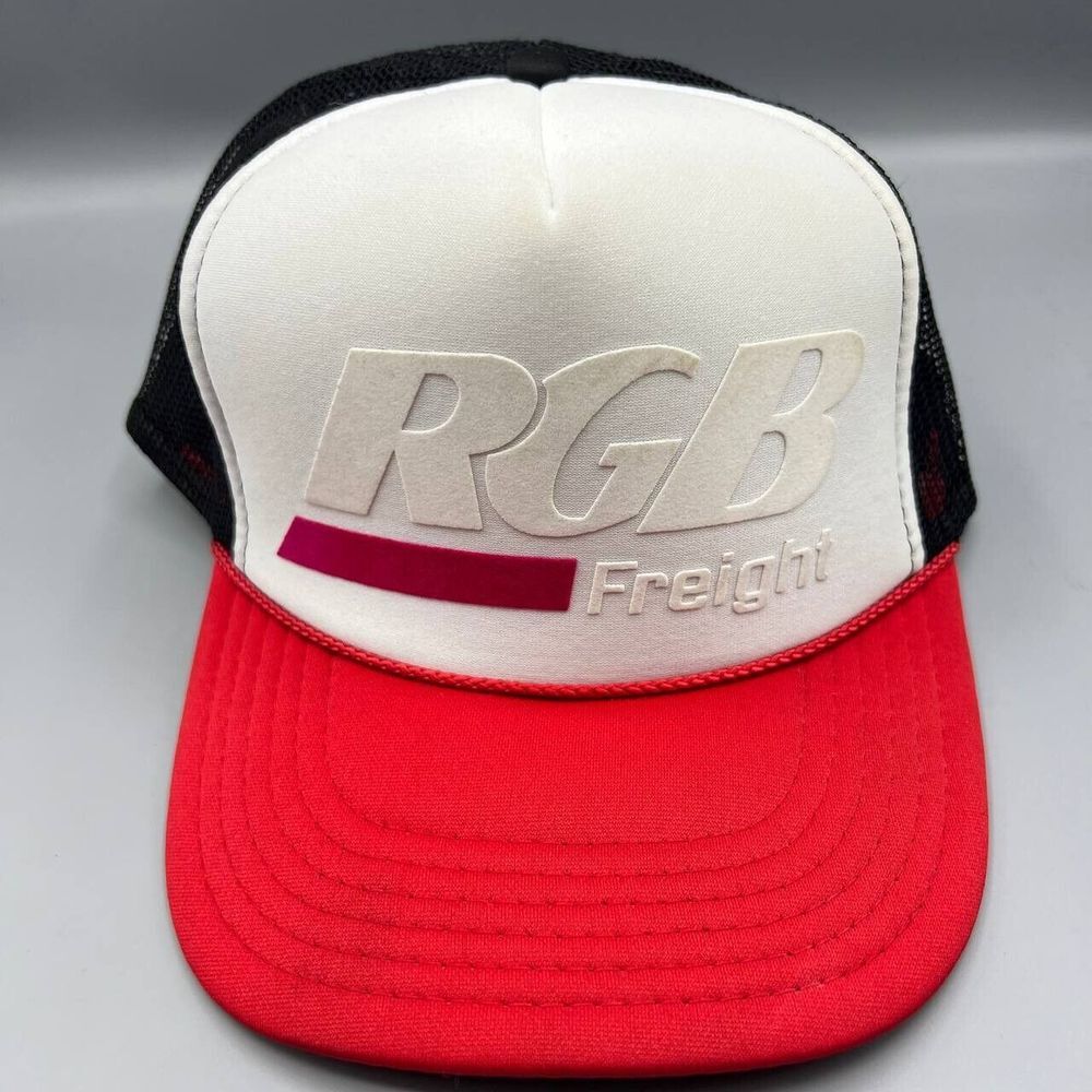 Vintage RGB Freight Trucker Hat‎ Men White Otto Snap Back Cap